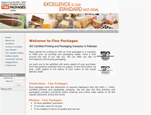 Tablet Screenshot of finepackages.com